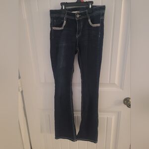 Faded Glory Dark Blue Straight Leg Jeans